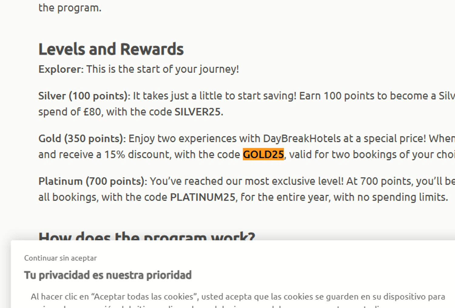 DaybreakHotels checkout page showing DaybreakHotels discount code box | Screenshot taken by SimplyCodes community member on Jul 10, 2025
