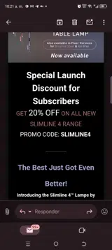 SLIMLINE4 coupon verification screenshot