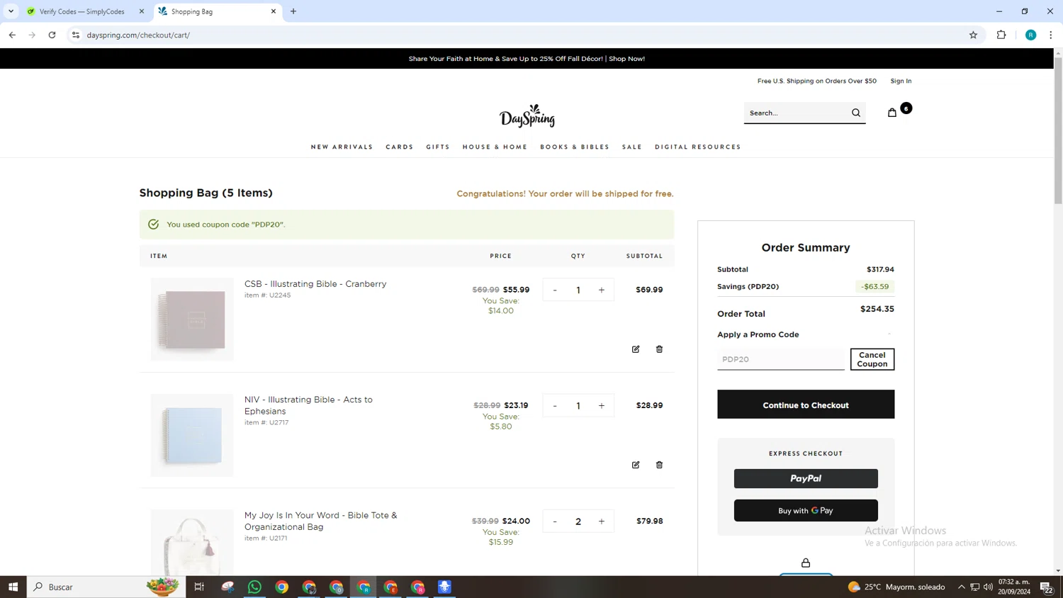 how to use DaySpring coupons