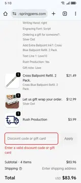 Love10 coupon verification screenshot