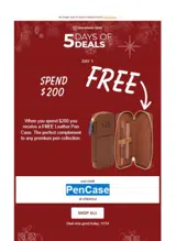 PenCase coupon verification screenshot