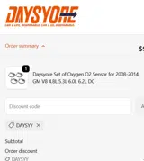 DAYSYY coupon verification screenshot