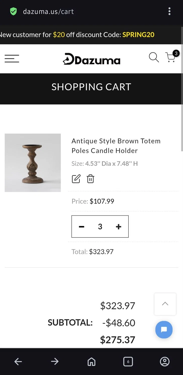 Dazuma US promo code screenshot showing code MO15 applied at Dazuma US checkout page. Uploaded by SimplyCodes community member Charly2607 on Jun 11, 2025