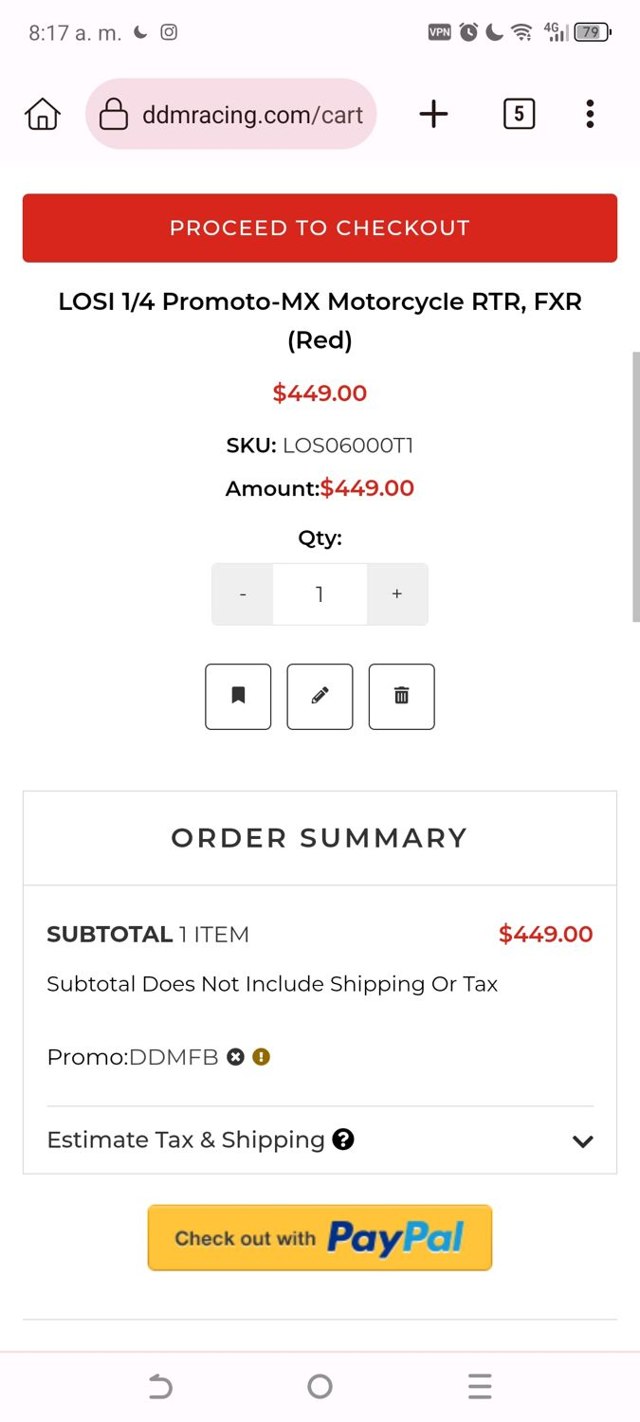 DDM Racing checkout page showing DDM Racing promo code box | Screenshot taken by SimplyCodes community member on Jul 9, 2024