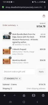 Deadbolt10 coupon verification screenshot