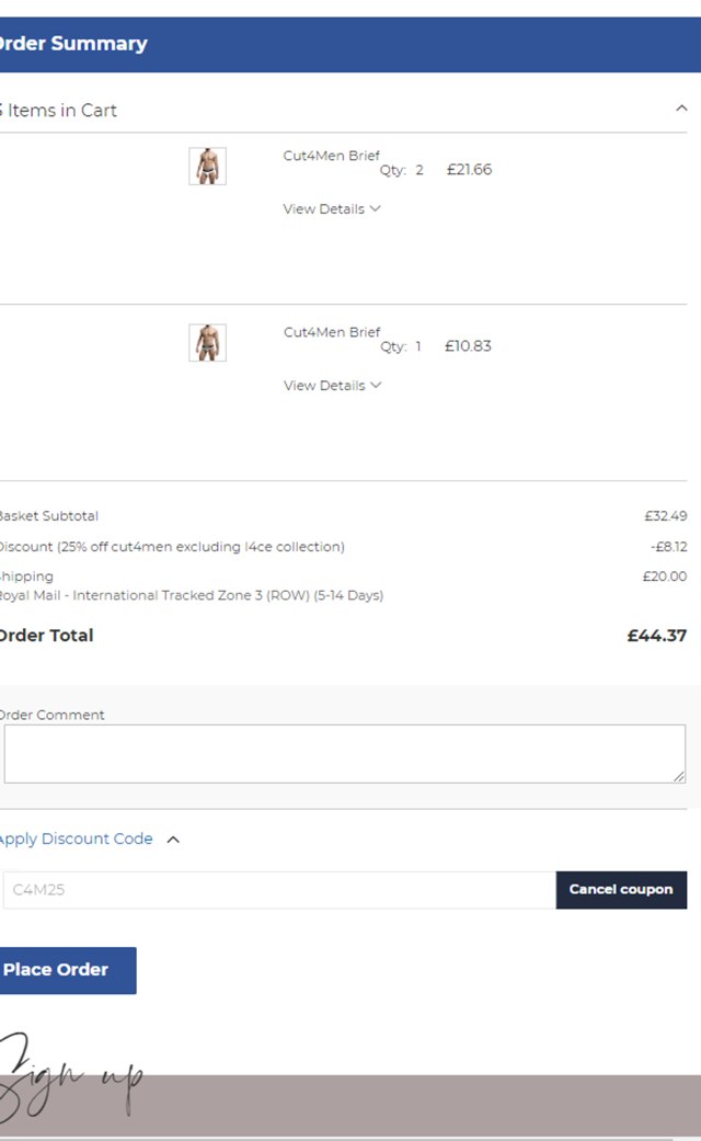 DeadGoodUndies checkout page showing DeadGoodUndies promo code box | Screenshot taken by SimplyCodes community member on Oct 4, 2024