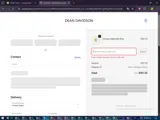 OLIVIA15 coupon verification screenshot