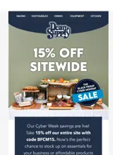 Dean Supply coupon verification screenshot