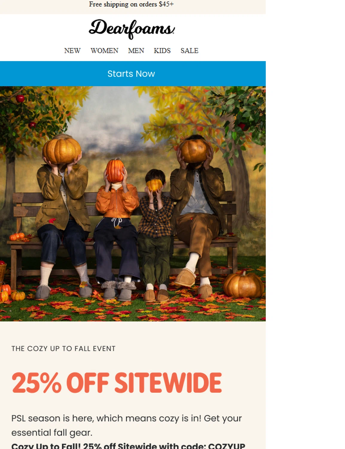 DearFoams promo code screenshot showing code cozyup applied at DearFoams checkout page. Uploaded by SimplyCodes community member emirablondell on Aug 28, 2025