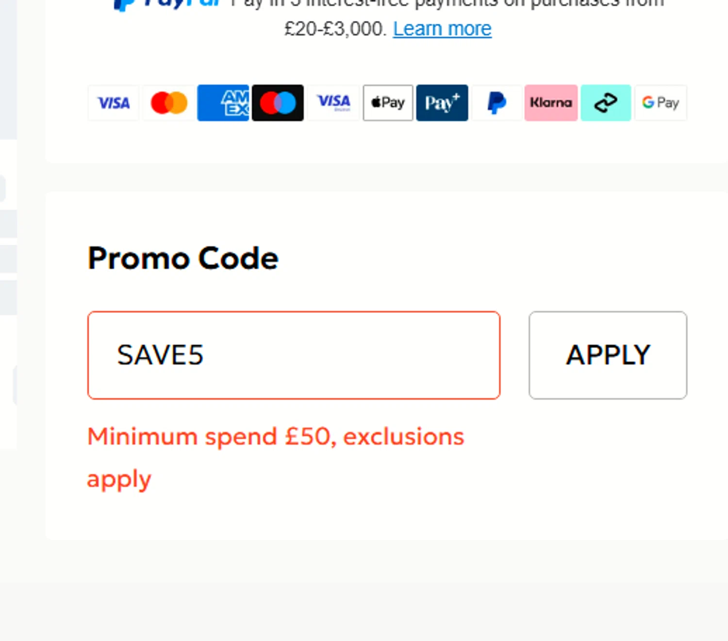 Debenhams promo code screenshot showing code SAVE5 applied at Debenhams checkout page. Uploaded by SimplyCodes community member usercode123 on Jan 10, 2026
