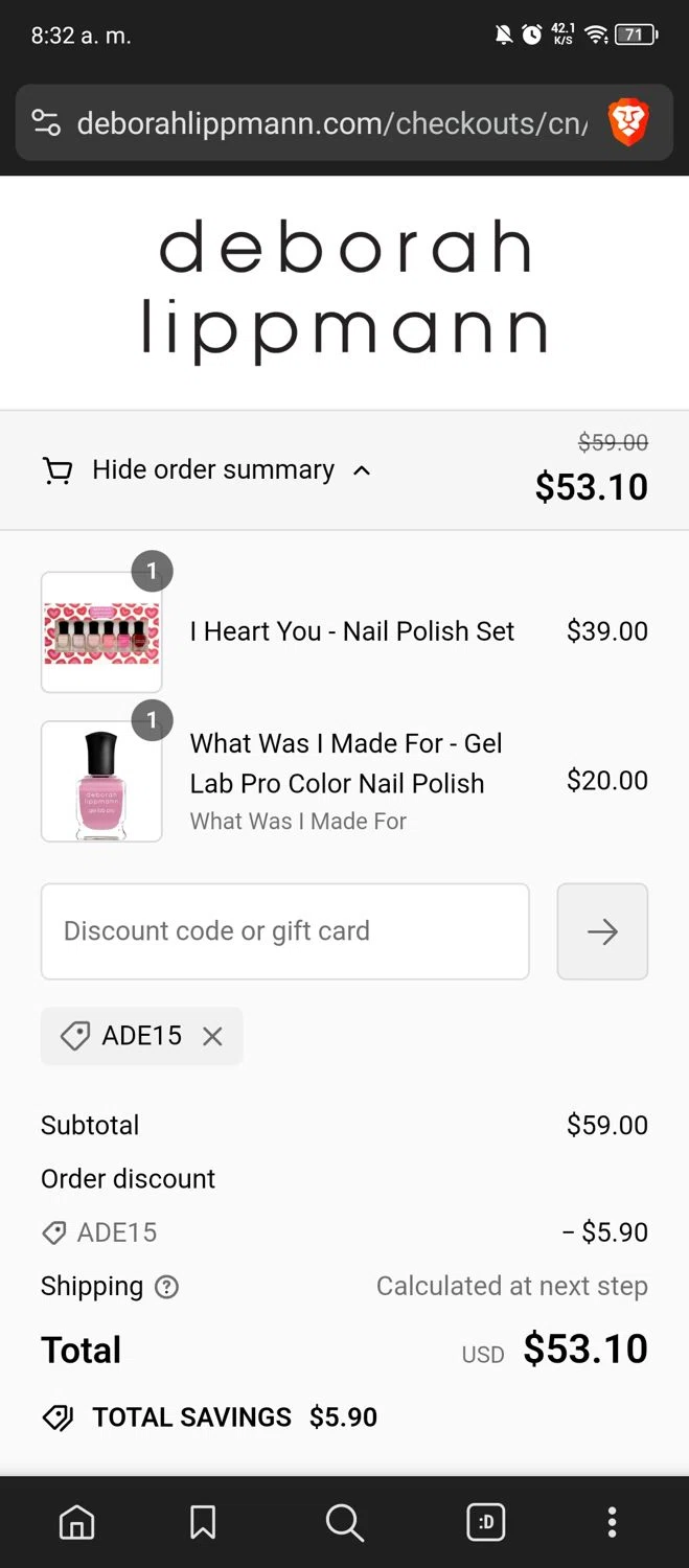 how to use Deborah Lippmann coupons