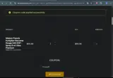 Threeoff coupon verification screenshot