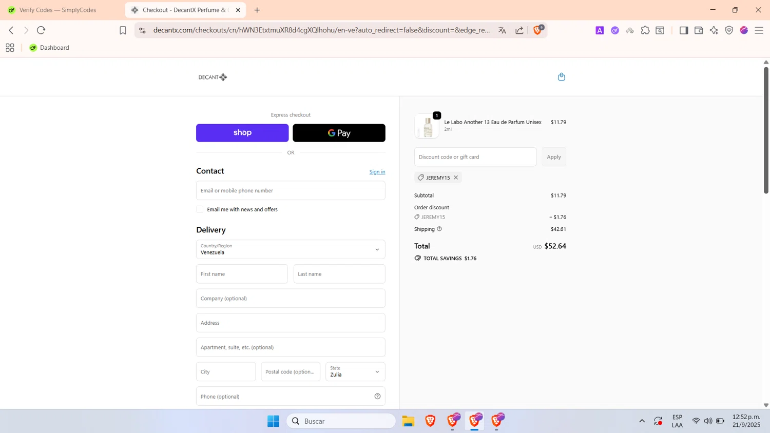DecantX Promo Codes - 20% Off (16 Verified) Mar 2026