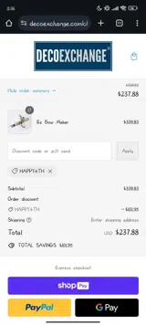 HAPPY4TH coupon verification screenshot