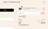 DECO10 coupon verification screenshot