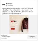 Decrum coupon verification screenshot