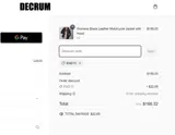 Decrum coupon verification screenshot