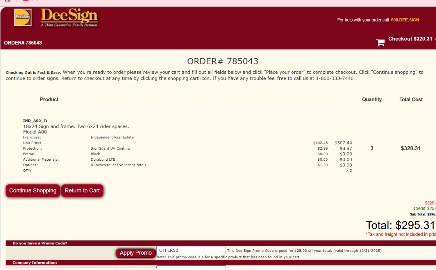 Dee Sign promo code screenshot showing code OFFER50 applied at Dee Sign checkout page. Uploaded by SimplyCodes community member perrasimplera on Sep 2, 2025
