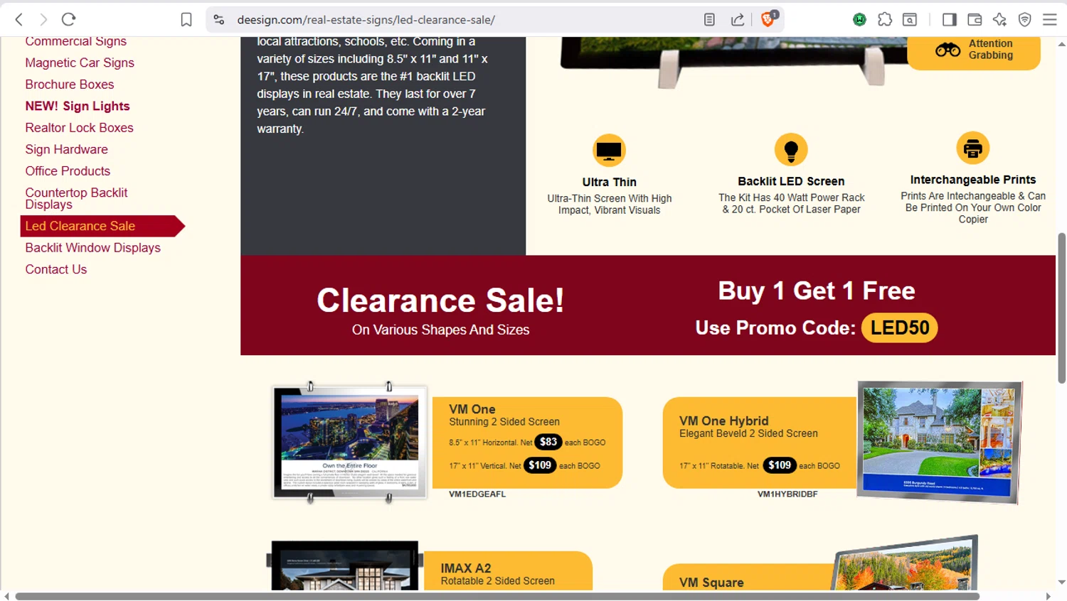 Dee Sign promo code screenshot showing code led50 applied at Dee Sign checkout page. Uploaded by SimplyCodes community member dayselis15 on Dec 16, 2025