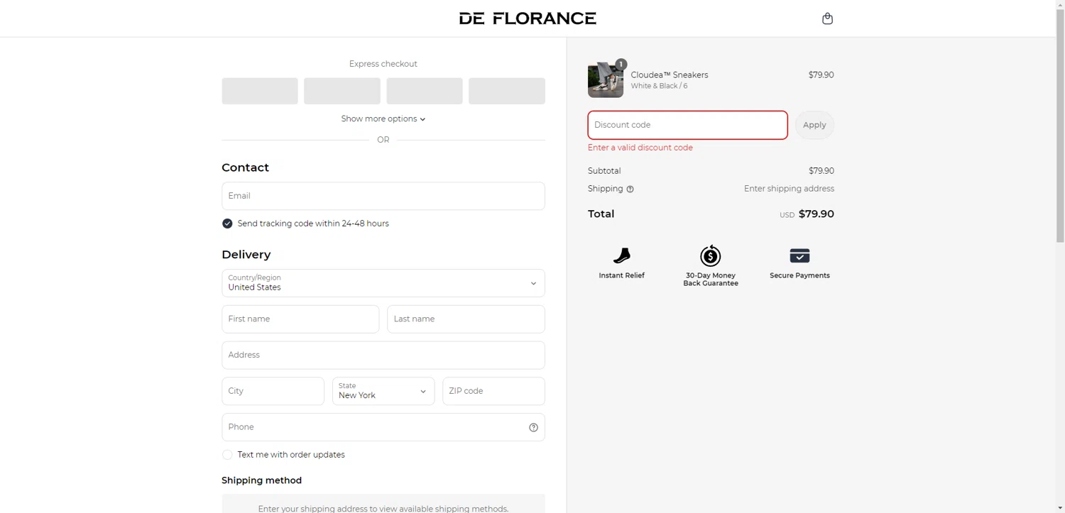 Deflorance discount code screenshot showing code KDM1N applied at Deflorance checkout page. Uploaded by SimplyCodes community member SilverChaser3269 on Jun 10, 2025