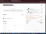 Degs & Sal coupon verification screenshot