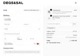 Degs & Sal coupon verification screenshot
