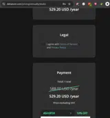 Dehancer coupon verification screenshot