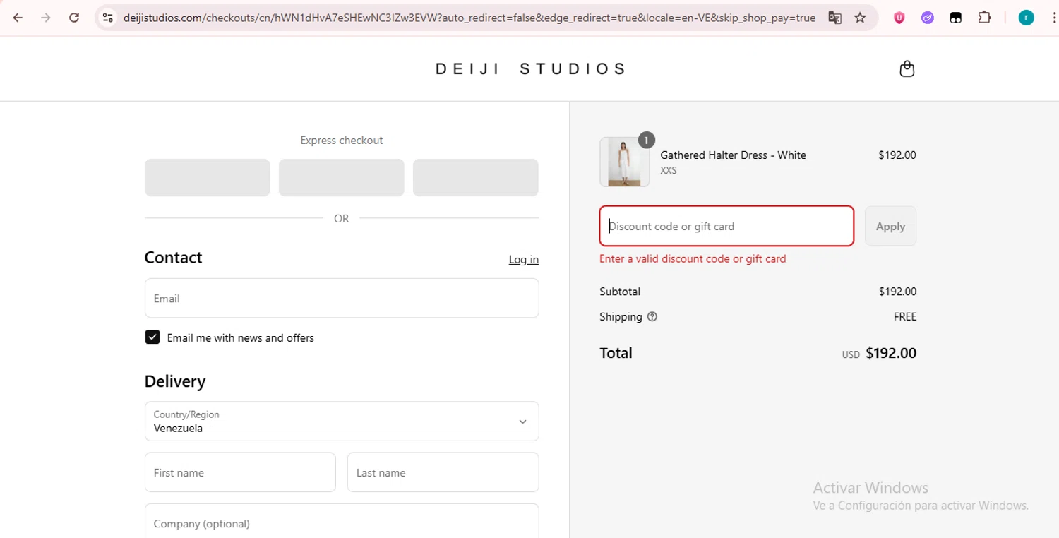 Deiji Studios discount code screenshot showing code VIP15 applied at Deiji Studios checkout page. Uploaded by SimplyCodes community member LAZURDINHA on Aug 10, 2025