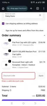 23newcus12 coupon verification screenshot