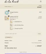De La Heart coupon verification screenshot