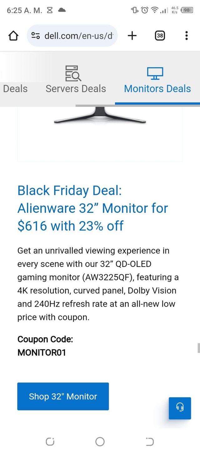 Dell Outlet checkout page showing Dell Outlet coupon code box | Screenshot taken by SimplyCodes community member on Nov 23, 2024
