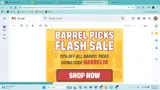 BARREL10 coupon verification screenshot