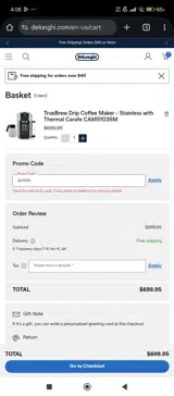 DLPD15 coupon verification screenshot
