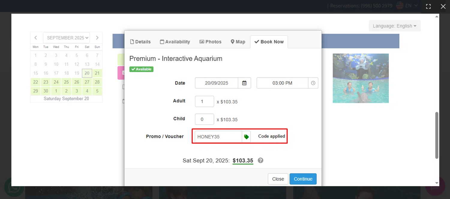 Delphinus checkout page showing Delphinus promo code box | Screenshot taken by SimplyCodes community member on Sep 20, 2025