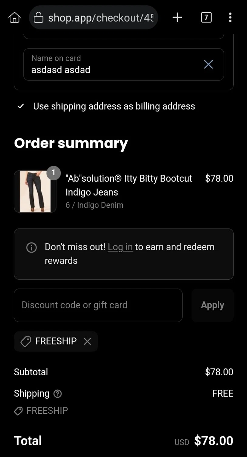 Democracy coupon code screenshot showing code FREESHIP applied at Democracy checkout page. Uploaded by SimplyCodes community member Sukuna_ on Jul 19, 2025