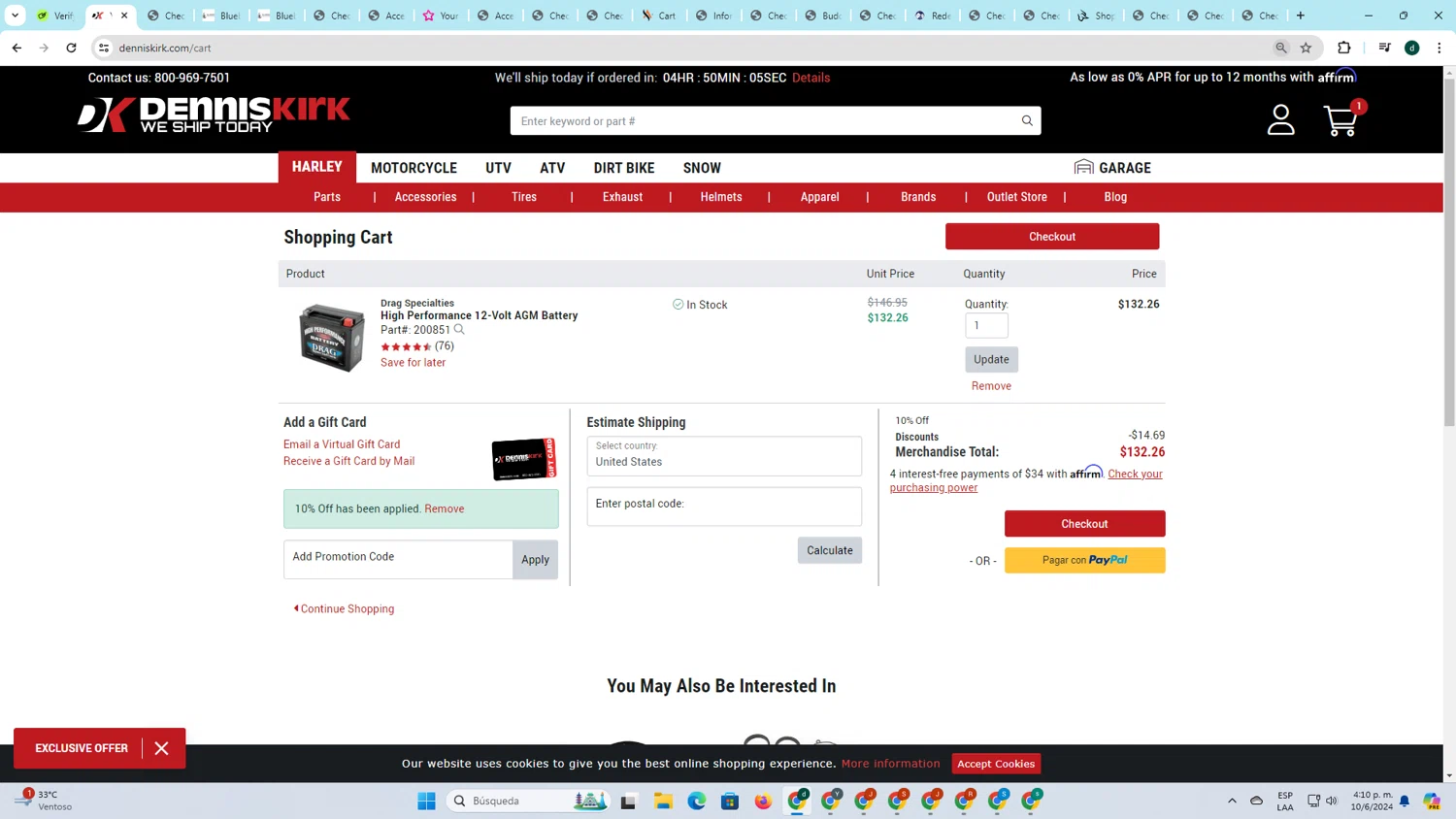 Dennis Kirk Promo Codes 10 Off October 2024