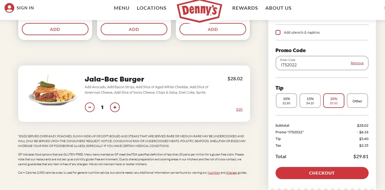 Denny's Coupons 16 Off September 2024