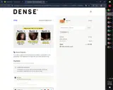 DENSE40 coupon verification screenshot