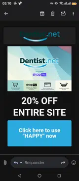 Happy coupon verification screenshot