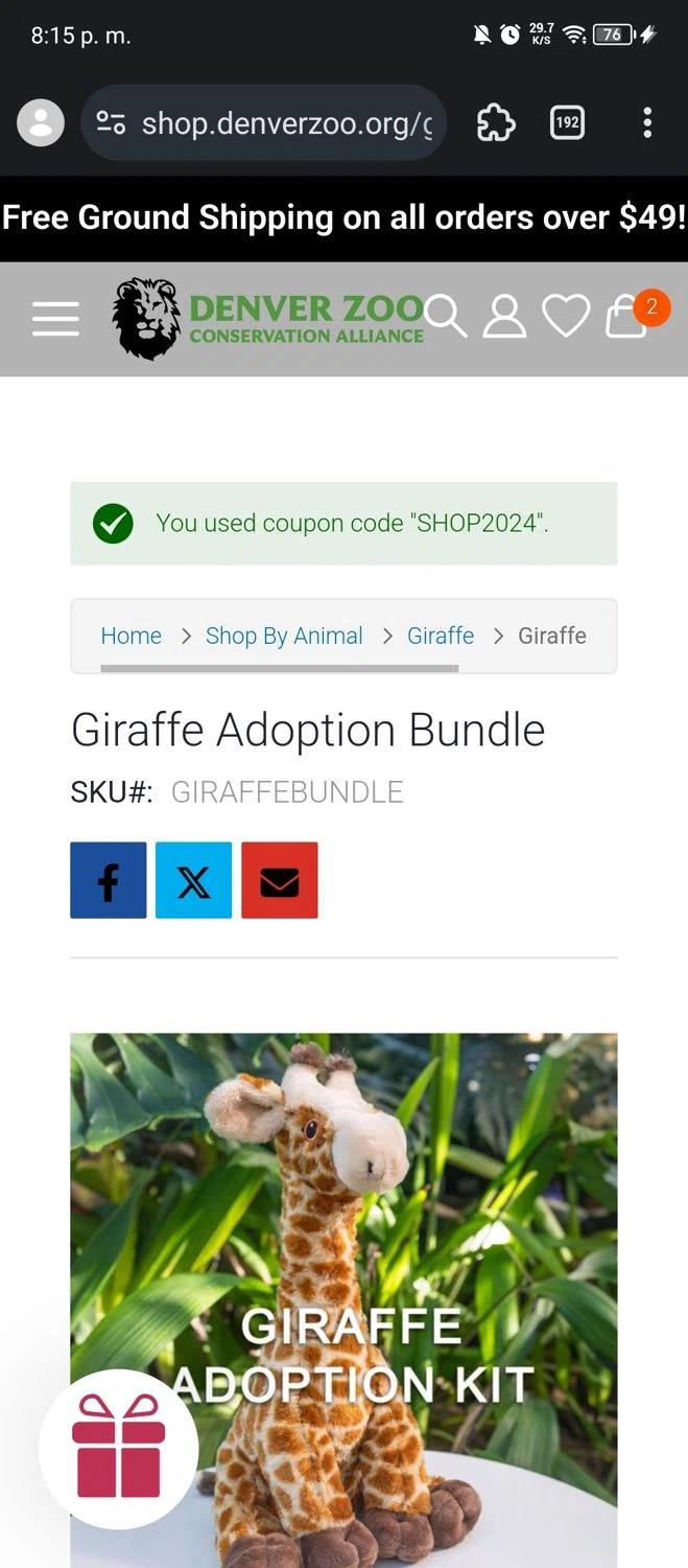 where to use Denver Zoo promo code box