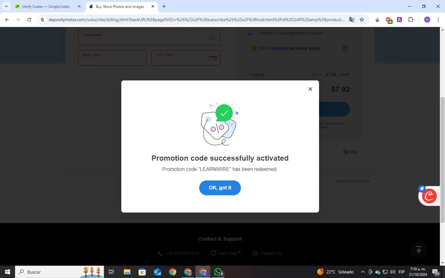 how to use Depositphotos coupons