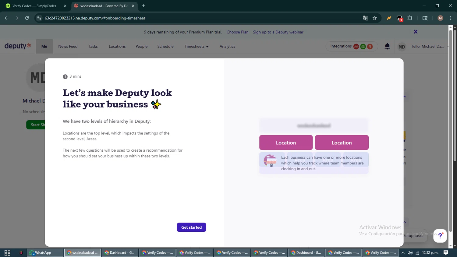 Deputy promo code screenshot showing code ANNUAL1 applied at Deputy checkout page. Uploaded by SimplyCodes community member DiscountTitan4635 on Jul 19, 2025