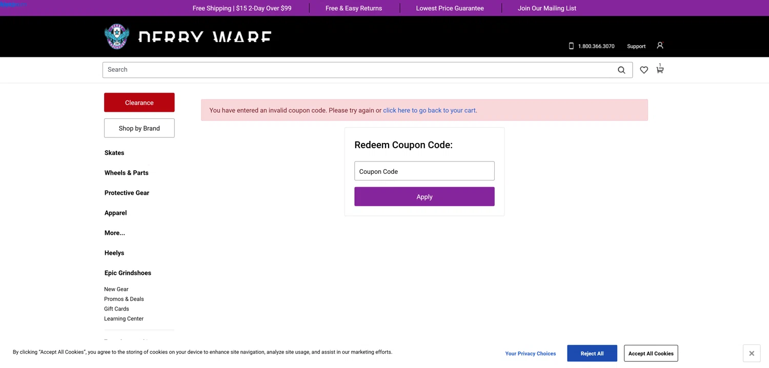 Derby Warehouse promo code screenshot showing code RIDESAFE applied at Derby Warehouse checkout page. Uploaded by SimplyCodes community member CrownWhiz8114 on Mar 1, 2025