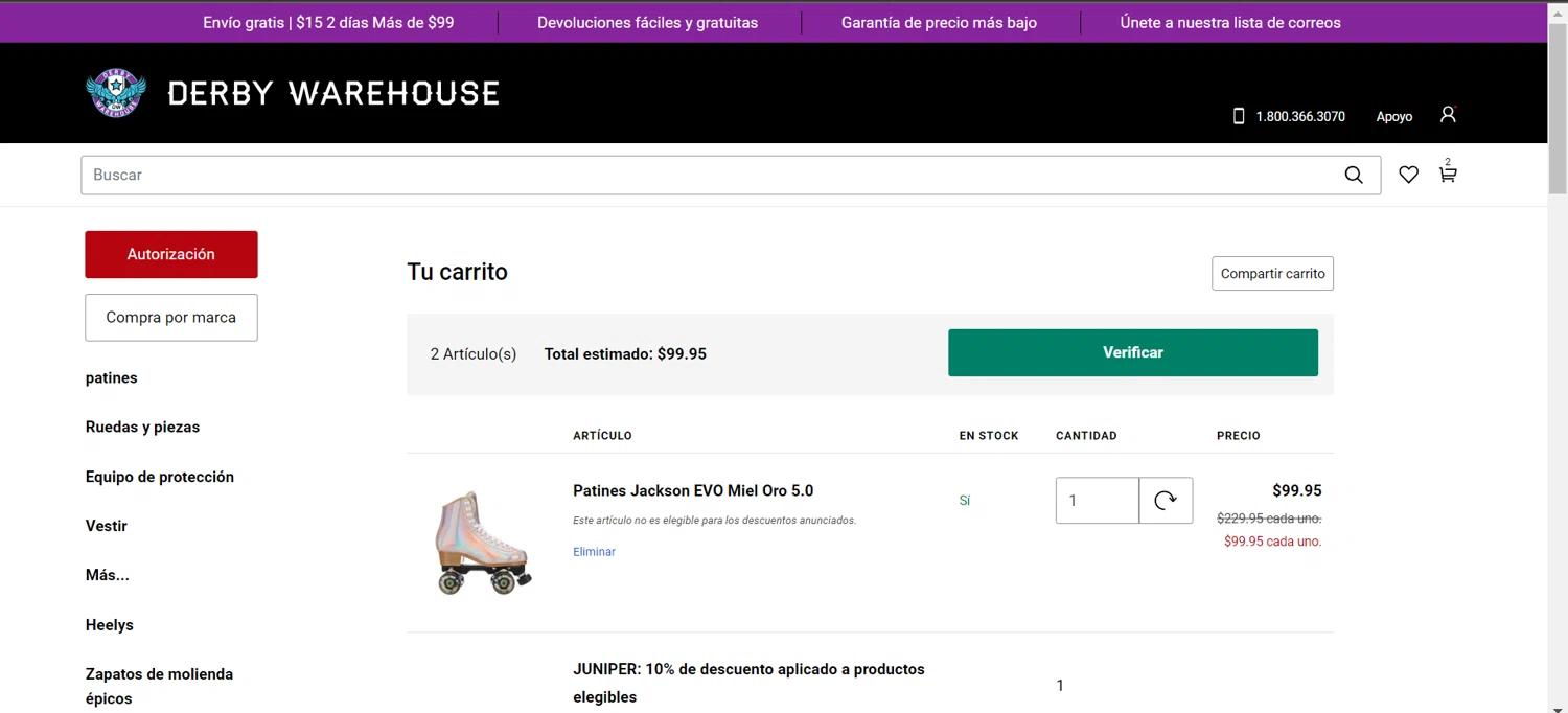 Derby Warehouse checkout page showing Derby Warehouse promo code box | Screenshot taken by SimplyCodes community member on Feb 29, 2024
