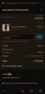 newlook15 coupon verification screenshot