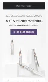 Dermaflage coupon verification screenshot
