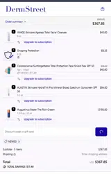 DermStreet coupon verification screenshot