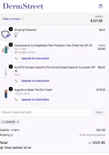 DermStreet coupon verification screenshot