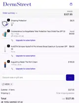 DermStreet coupon verification screenshot