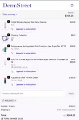 DermStreet coupon verification screenshot